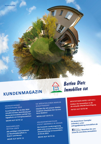 Titelseite der Ausgabe 5 des Immobilienmagazins von Bettina Dietz Immobilien