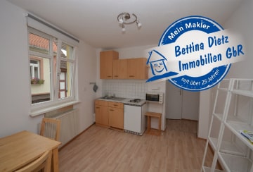 DIETZ: Ideal für Wochenendheimfahrer! Teilmöbliertes 1-Zimmer-Appartment!, 64832 Babenhausen, Etagenwohnung