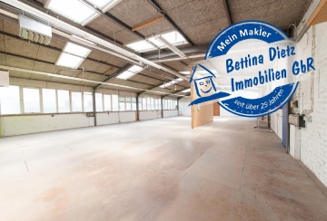 DIETZ: PROVISIONSFREIE Lager- und Produktionshalle mit Bürogebäude zu vermieten!, 64850 Schaafheim, Prod./ Lager / Gewerbehallen