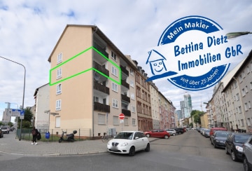 DIETZ: Frisch sanierte 3-Zimmer-Wohnung im 3. Obergeschoss – Frankfurt – GALLUS – PKW-Stellplatz, 60327 Frankfurt, Etagenwohnung