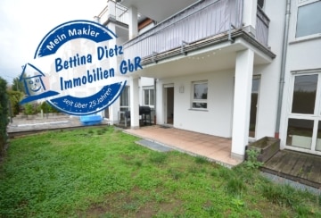 DIETZ: Renovierte 2-Zimmer-Terrassenwohnung mit kleinem Garten!, 64807 Dieburg, Terrassenwohnung