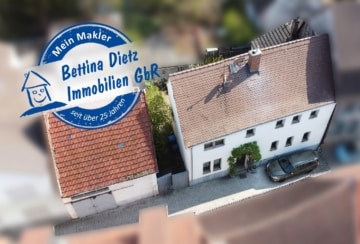 DIETZ: Sanierungsbedürftiges 1-2-Familienhaus mit KLASSE-Nebengebäude mitten in der Babenhäuser Altstadt!, 64832 Babenhausen, Einfamilienhaus