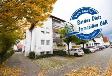 DIETZ: 2 Zi. Erdgeschosswohnung mit PKW-Stellplatz, Keller und Süd-Balkon!, 64850 Schaafheim, Erdgeschosswohnung