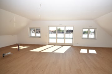 DIETZ: HAUS PAULA! Penthauscharakter mit 50qm Dachterrasse ! Wärmepumpe, Tiefgarage, opt Einbauküche - Zugang Dachterrasse (652066)