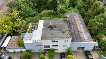 DIETZ: Wohn-, Büro-, Hallen und Geschäftshaus – genehmigte Bauvoranfrage für weiteren Bau Bestelage! - Luftbild (628711)