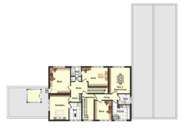 DIETZ: Wohn-, Büro-, Hallen und Geschäftshaus – genehmigte Bauvoranfrage für weiteren Bau Bestelage! - Grundriss OG 1 (628745)