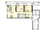 Grundriss - DIETZ: NEUBAU 3-Zimmer-Wohnung und Büro nur für Selbstständige! Wohnen und Arbeiten!