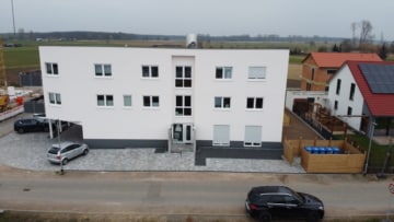 DIETZ: NEUBAU 3-Zimmer-Wohnung und Büro nur für Selbstständige! Wohnen und Arbeiten! - Vorderansicht (660314)