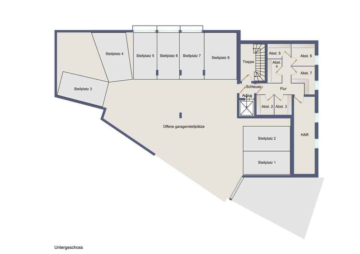 Grundriss Untgergeschoss