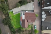 DIETZ: Gepflegtes Einfamilienhaus mit großem Garten, Doppelgarage und Nebengebäude in Münster! - Draufsicht Grundstück