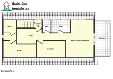 DIETZ: Moderne Dachgeschosswohnung in zentraler Lage von Groß-Zimmern! - Grundriss DG (668204)