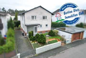 DIETZ: TOP geschnittenes Einfamilienhaus mit Keller, Garten und Garage in TOP Randlage von Babenhausen!, 64832 Babenhausen, Einfamilienhaus zum Kauf