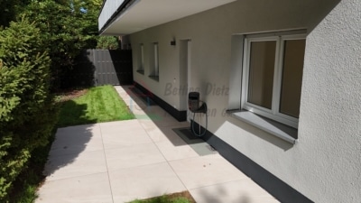 DIETZ: 4-Zimmer-Terrassen-Garten-Wohnung im 7-FH m. Garage und 2 Terrassen nähe Godelsberg-Waldrand! - Terrassenwohnung links (702676)