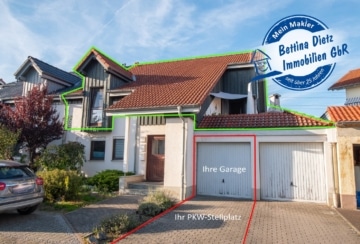 DIETZ: Haus im Haus! Große Maisonette-Eigentumswohnung mit Garage in beliebter Lage von Babenhausen!, 64832 Babenhausen, Maisonettewohnung zum Kauf