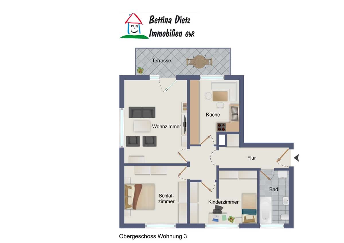 Grundriss Wohnung 3