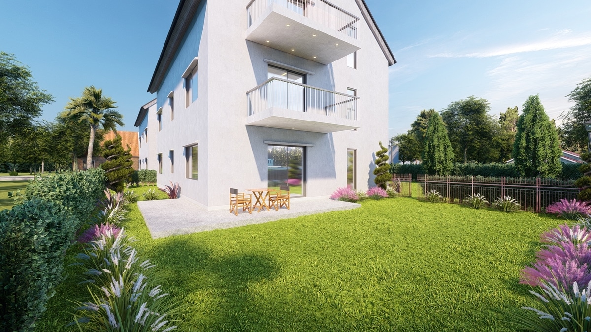 Terrassenwohnungen mit Garten