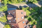 Draufsicht - Modernes Reihenendhaus in ruhiger Feldrandlage von Babenhausen mit Garage, Garten und Carport!