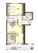 DIETZ: Freie 2-Zimmer-Eigentumswohnung mit großem Balkon im ersten Obergeschoss mit Blick über Höchst! - Grundriss Obergeschosswohnung