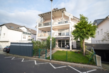 DIETZ: Gepflegte 2 Zimmerwohnung mit Balkon, Tiefgaragenstell. in ruhiger Lage Rodgau Hainhausen! - Außenansicht (649865)