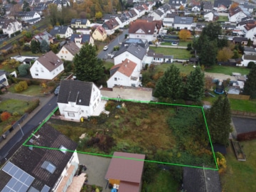 DIETZ: Top-Wohnlage 2-Familienhaus-Sanierungshaus + weitere Bebauung im hinteren Bereich möglich! - Luftaufnahme (641761)