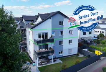 DIETZ: Hochwertige 4-Zimmer-Wohnung mit Parkett, 2 Bäder, 2 Balkonen, optionaler Garagenstellplatz!, 63179 Obertshausen, Etagenwohnung