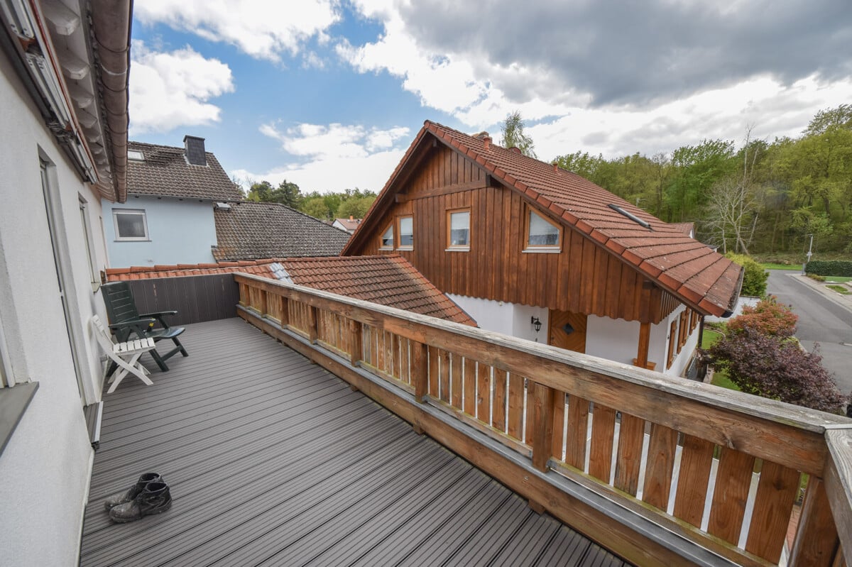 Großer Balkon