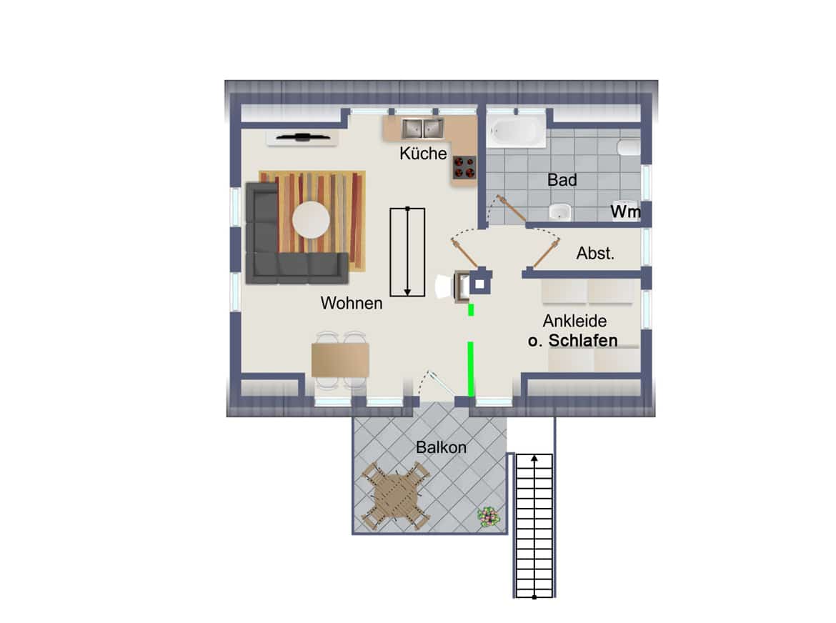 Grundriss Dachgeschoss