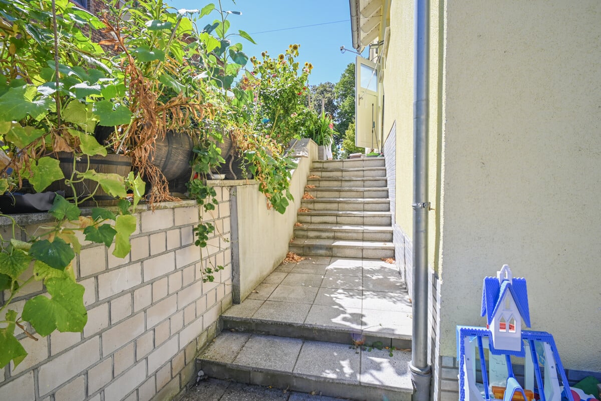 Treppe zum Garten