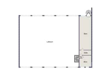 DIETZ: Gewerbehalle mit Büroflächen im Gewerbegebiet von Kleinwallstadt zu vermieten! - Grundriss OG (670041)