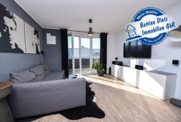 DIETZ: Moderne und helle 2-Zimmerwohnung im 3. OG mit Balkon, Einbauküche und TG-Stellplatz!, 63322 Rödermark, Wohnung