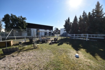 DIETZ: **RESERVIERT** Platz Für Ross und Reiter! Wohnhaus + Gewerbegebäude mit 6 Pferdestallungen! - Reitplatz, Winterpaddock (644082)