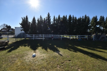 DIETZ: **RESERVIERT** Platz Für Ross und Reiter! Wohnhaus + Gewerbegebäude mit 6 Pferdestallungen! - Reitplatz (644083)