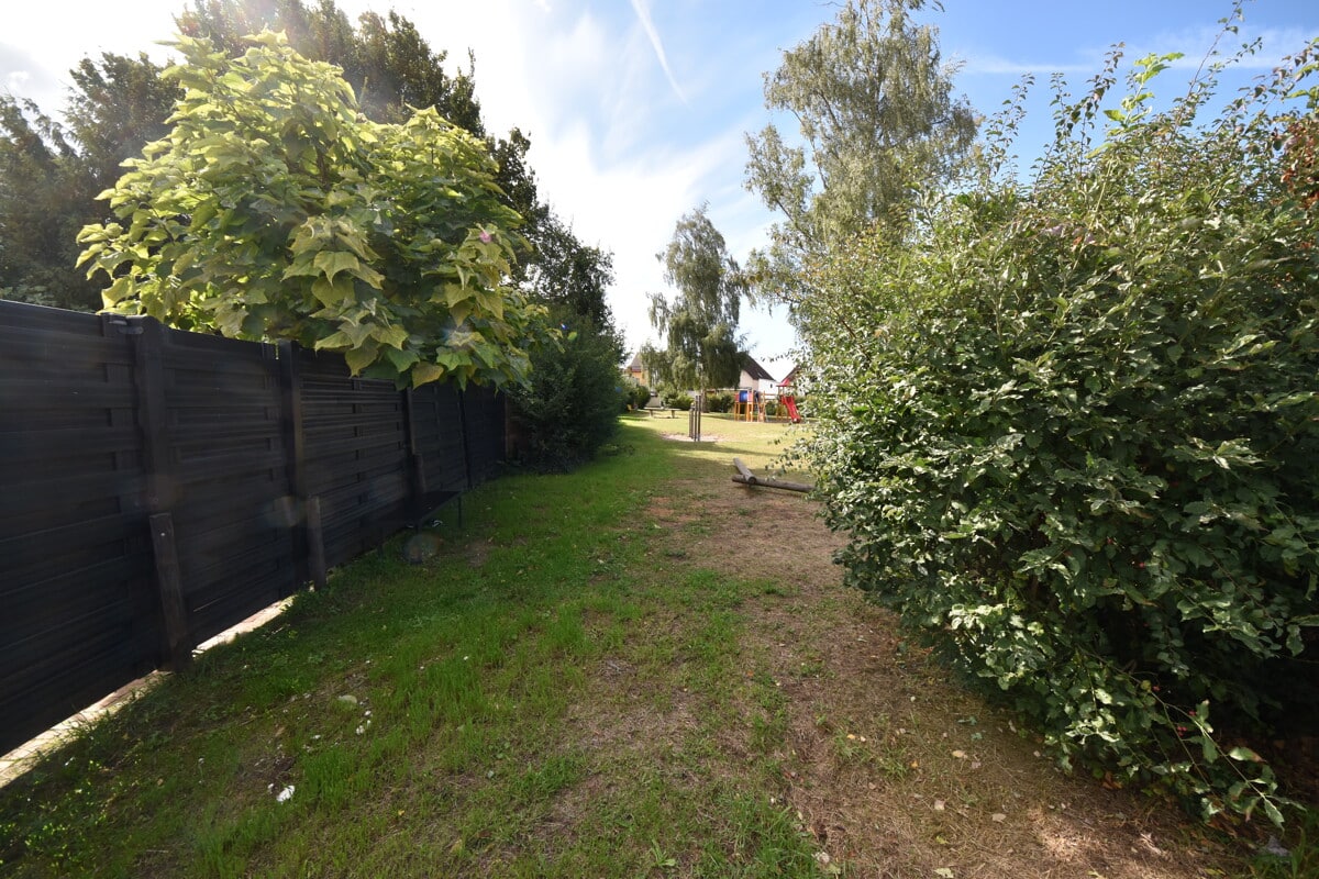Blick Richtung Spielplatz