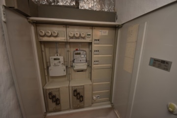 DIETZ: FREIWERDENDE 3 Wohnungen in 2 Häusern inklusive 3 Garagen, Innenhof und Garten Schaafheim - 2-Familienhaus Zählerkasten (646904)