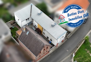 DIETZ: FREIWERDENDE 3 Wohnungen in 2 Häusern inklusive 3 Garagen, Innenhof und Garten Schaafheim - Außenansicht23 (647733)