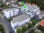 DIETZ: Über 45m² Dachterrassen - 4-Zimmer-Wohnung - Luft-Wasser-Wärmepumpe! - Luftansicht Visualsierung