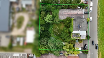 DIETZ: Wohn-und Geschäftshaus mit 817,73 qm Gesamtfläche! Genehmigte Bauvoranfrage für weiteren Bau! - Luftbild (644228)