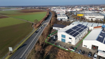 DIETZ: Hochwertiges Lager- und Produktionsgebäude für Ihr repräsentatives Unternehmen! - Luftbild (659928)