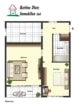 Grundriss - DIETZ: Modernisierte 2-Zimmer-Wohnung im 7. Obergeschoss mit Balkon in Bad-König! Neue Einbauküche, Kellerraum, Balkon