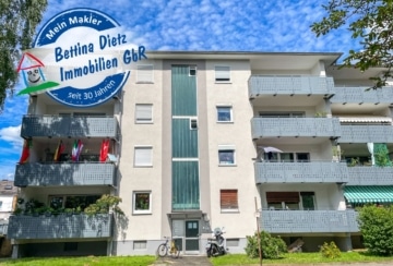 DIETZ: 3 Zimmer Wohnung mit überdachtem SÜD-Balkon – Tageslichtbad mit Badewanne, 64823 Groß-Umstadt, Etagenwohnung