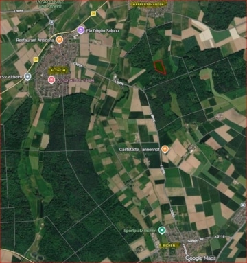 DIETZ: Ackerlandfläche zwischen Harpertshausen, Altheim und Richen zu verkaufen - Lage (691130)