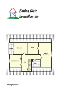 Familienfreundliches Einfamilienhaus in charmanter Lage von Reinheim-Überau! - Grundriss DG (637947)