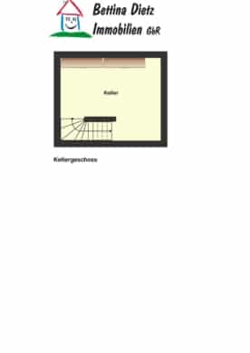 DIETZ: RESERVIERT! Einfamilienhaus mit Balkon in unmittelbarer Nähe der Dieburger Fußgängerzone! - Grundriss KG (642071)