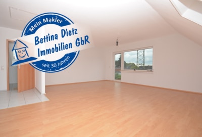 DIETZ: 2016 sanierte 3 Zimmer Dachgeschosswohnung Top modernisiert – Herrliche Wohnlage, 64839 Münster, Dachgeschosswohnung