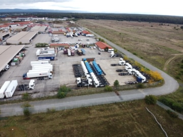 DIETZ: Von 1000m² bis zu maximal 3900m² betonierte Freifläche zu vermieten! - Luftansicht (621550)