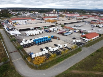 DIETZ: Von 1000m² bis zu maximal 3900m² betonierte Freifläche zu vermieten! - Luftansicht (621549)