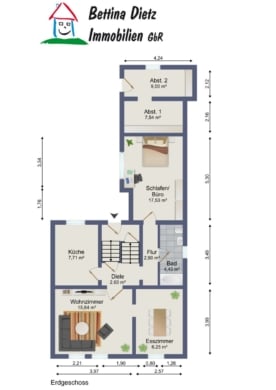 DIETZ: Freistehendes Einfamilienhaus in Pfungstadt! - Grundriss EG (645200)
