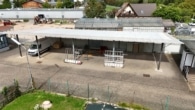 Überdachung Innenhof - DIETZ: Gewerbeimmobilie mit 1888qm Lager- und Produktionsflächen, Teilbar ab 1772qm für 5000,- netto