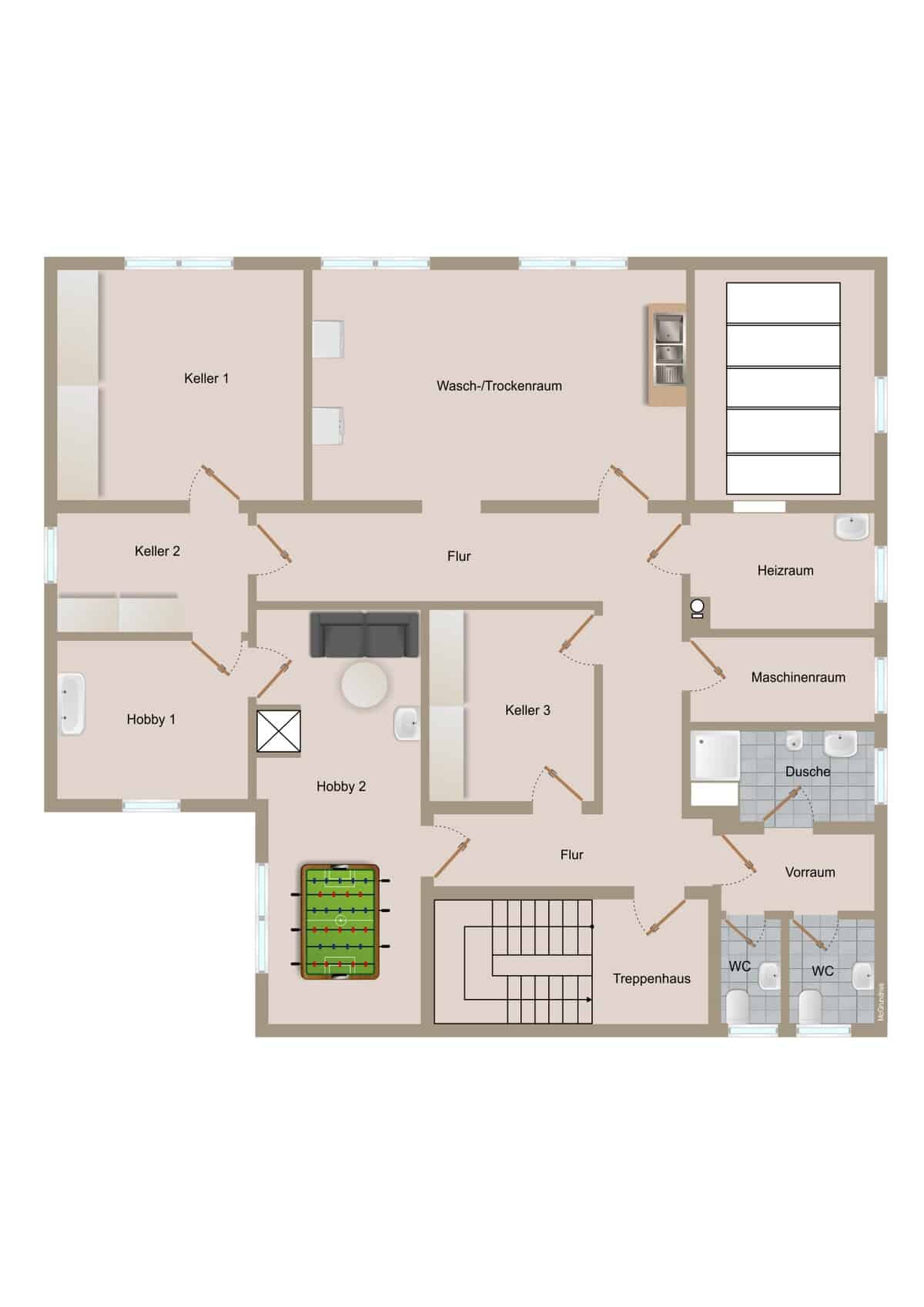 Grundriss Untergeschoss