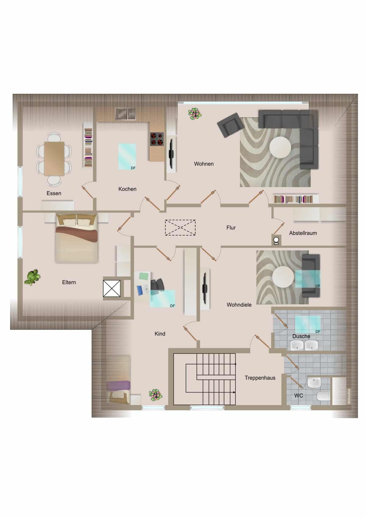 Grundriss Dachgeschoss